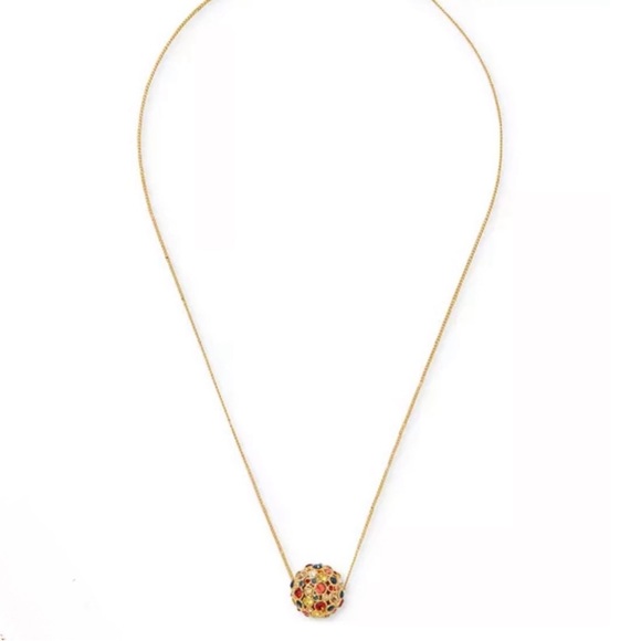 NWT ♠️ Kate Spade Crystal Sphere Pendant Necklace - Picture 4 of 7